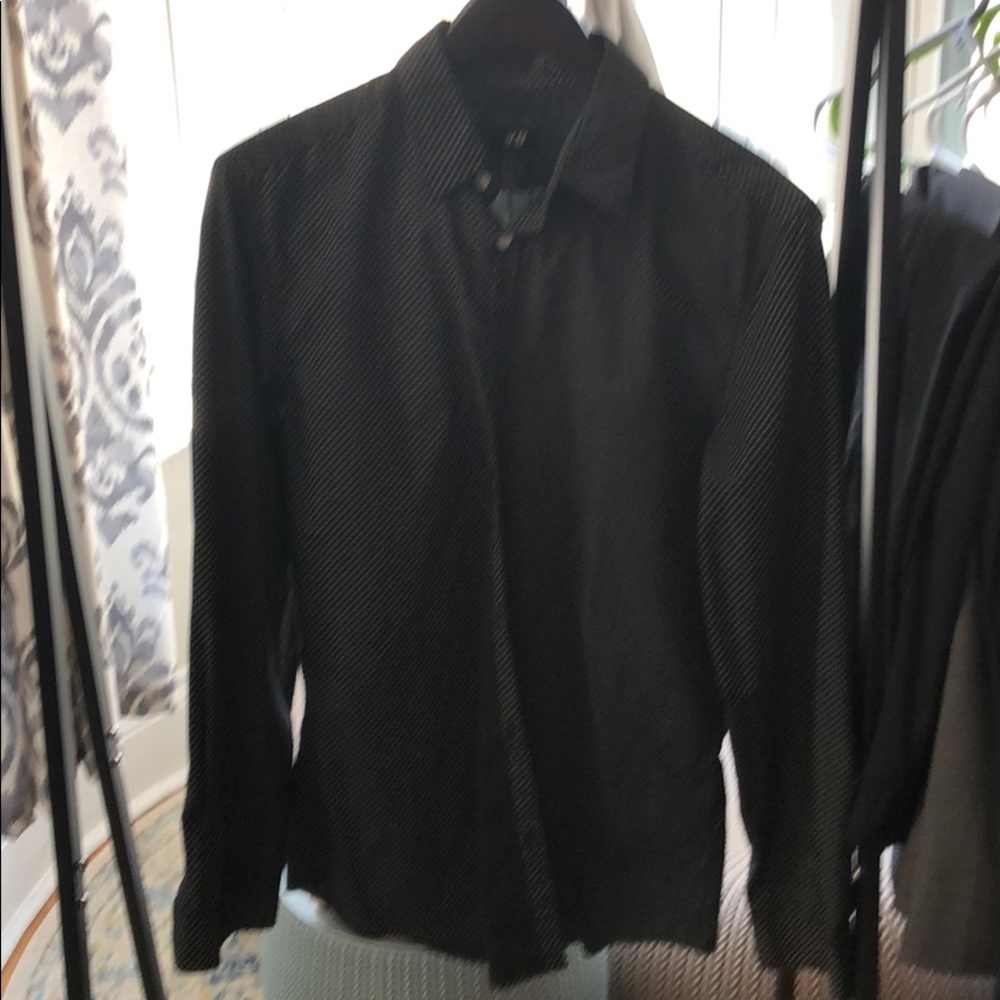 Black and white polka dot shirt